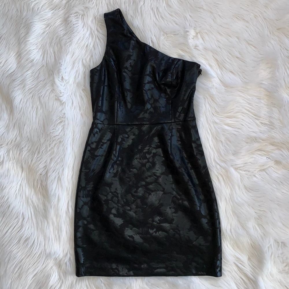 Erin Fetherston One Shoulder Animal Print Dress - Picture 5 of 14